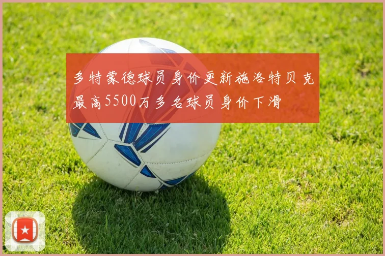 多特蒙德球员身价更新施洛特贝克最高5500万多名球员身价下滑